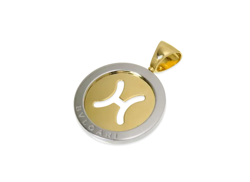 BVLGARI Tondo Pisces Pendant Top "Yellow Gold"