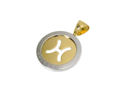 BVLGARI Tondo Pisces Pendant Top "Yellow Gold"