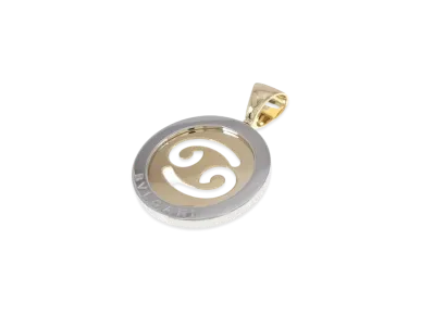 BVLGARI Tondo Cancer Pendant Top "Yellow Gold"
