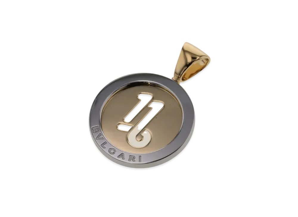 BVLGARI Tondo Capricorn Pendant Top "Yellow Gold"