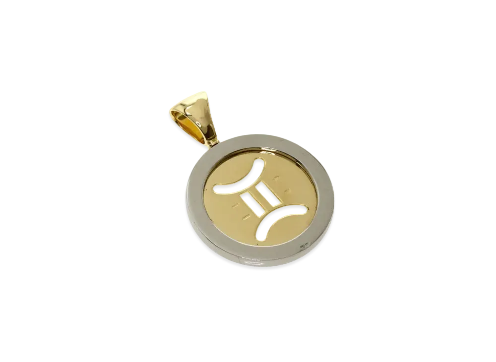BVLGARI Tondo Gemini Pendant Top "Yellow Gold"