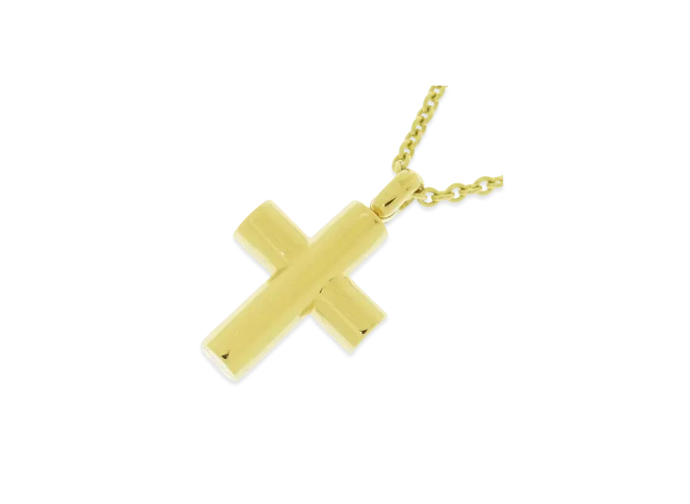 BVLGARI Latin Cross Necklace "Yellow Gold"