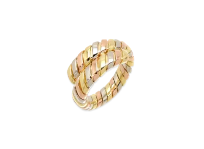 BVLGARI Tubogas Ring "Pink Gold/Yellow Gold/White Gold"