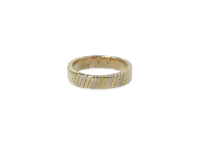 BVLGARI Tubogas Ring "Pink Gold/Yellow Gold/White Gold"