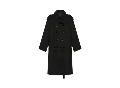 GIVENCHY Oversized Trench-Coat In Wool "Black"