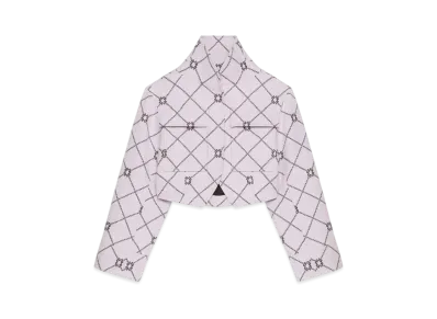 GIVENCHY Checked Jacket In Wool With Monogram 72 "Pink/Gray"