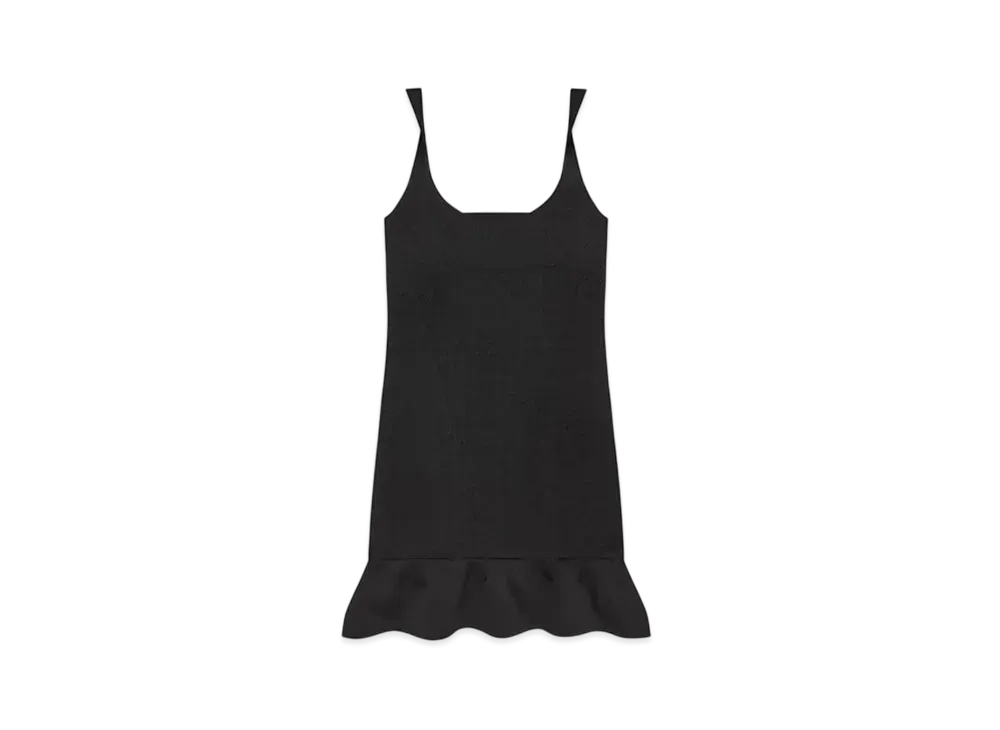 GIVENCHY Dress In Monogram 72 Jacquard With Twisted Straps "Black"