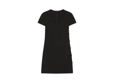 GIVENCHY Dress In Punto Milano With Buttons "Black"