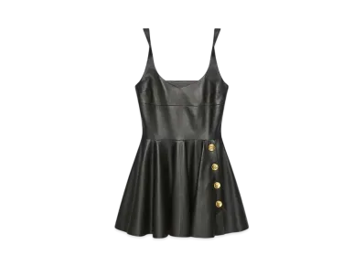 GIVENCHY Dress In Nappa Leather With Twisted Straps "Black"