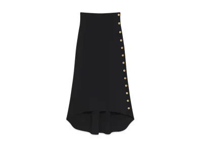 GIVENCHY Skirt in Punto Milano With Buttons "Black"