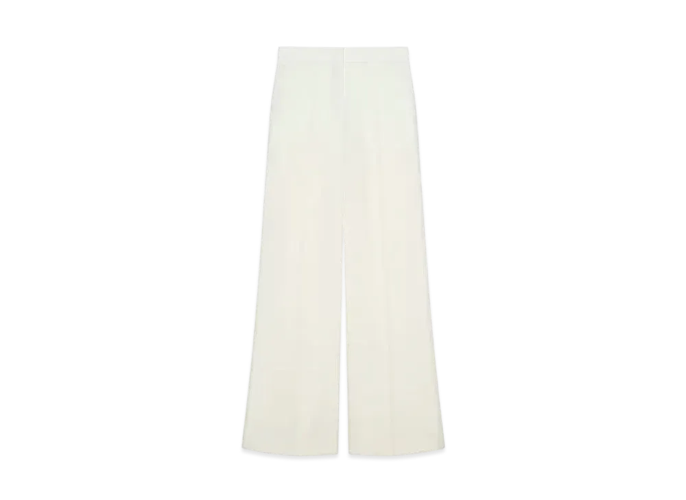 GIVENCHY Flare Tailored Pants In Wool and Mohair "Ecru"