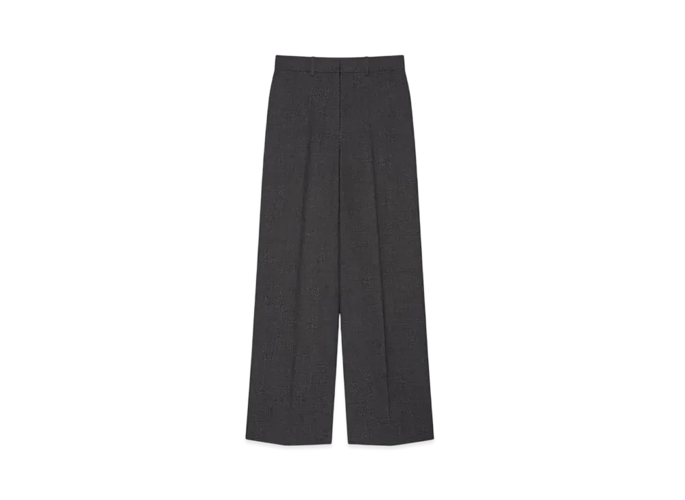 GIVENCHY Oversized Tailored Pants In Wool "Grey Mix"