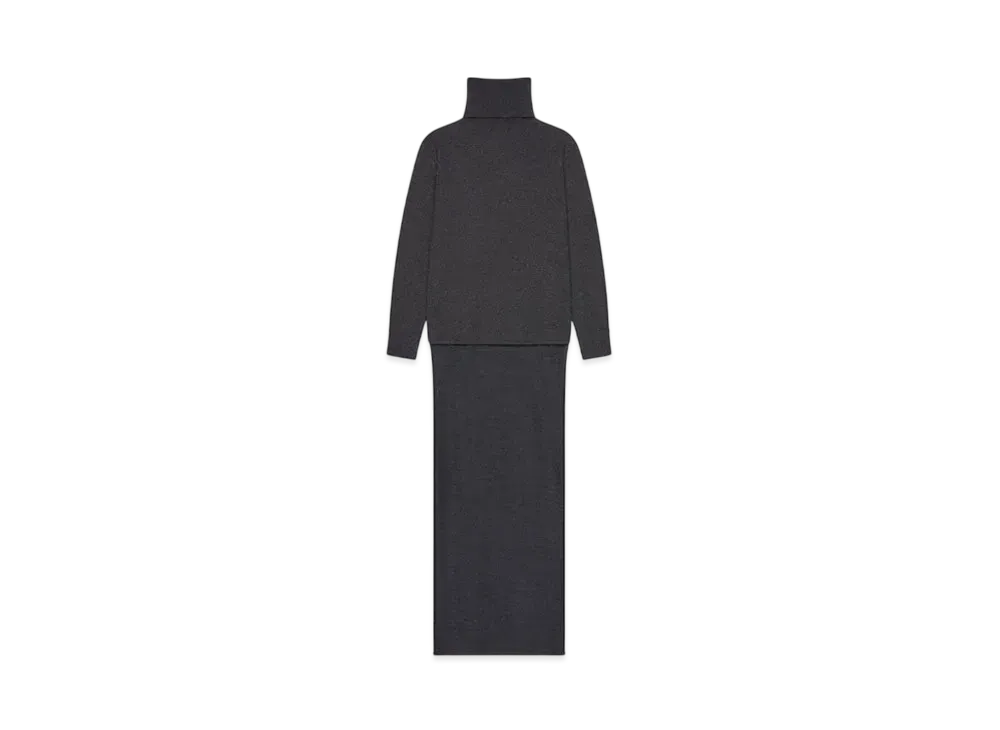 GIVENCHY Sweater In Cashmere With Train "Charcoal"