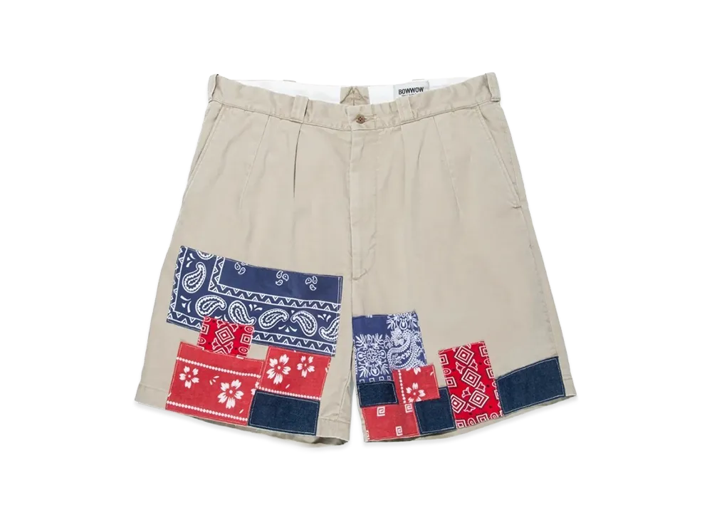 BOW WOW Bandana Remade Chino Shorts "Khaki"