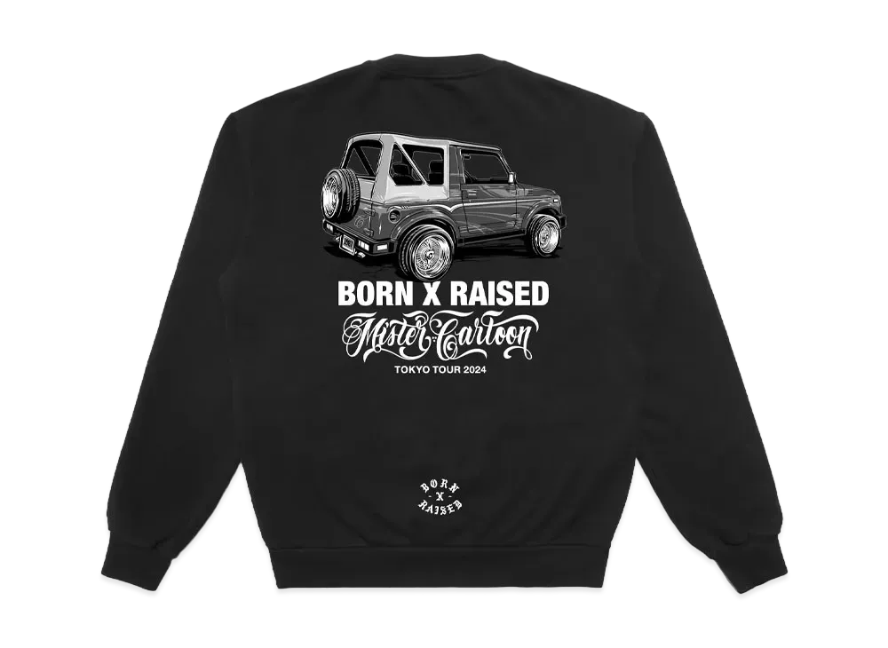 Born X Raised Raiders クルーネックスウェット　グレー shadow-logo-performance-