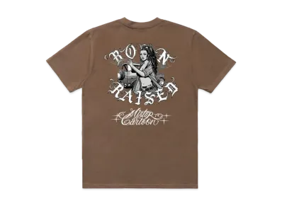 Born x Raised x Mister Cartoon Homegirl Rocker Tee "Walnut"