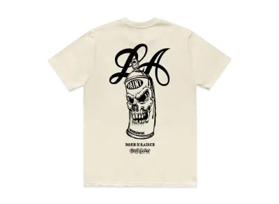 Born x Raised x Mister Cartoon Rattle Can Tee "Cream"