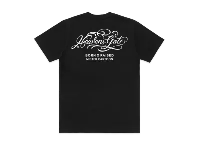 Born x Raised x Mister Cartoon Heavens Gate Tee "Black"