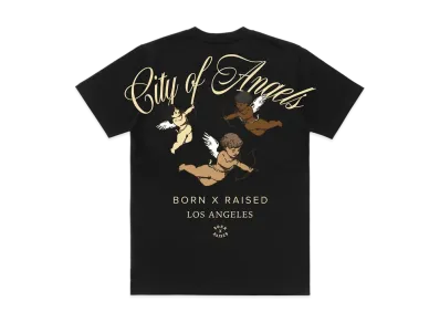 BORN X RAISED x NEW ERA x Dodgers City Of Angels Tee "Black"