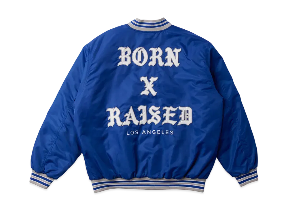 BORN X RAISED x NEW ERA x Dodgers BXR LA Stadium Jacket "Blue"