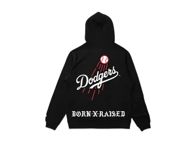 BORN X RAISED x NEW ERA x Dodgers Trademark Hoodie "Black"