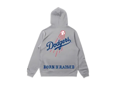 BORN X RAISED x NEW ERA x Dodgers Trademark Hoodie "Grey"