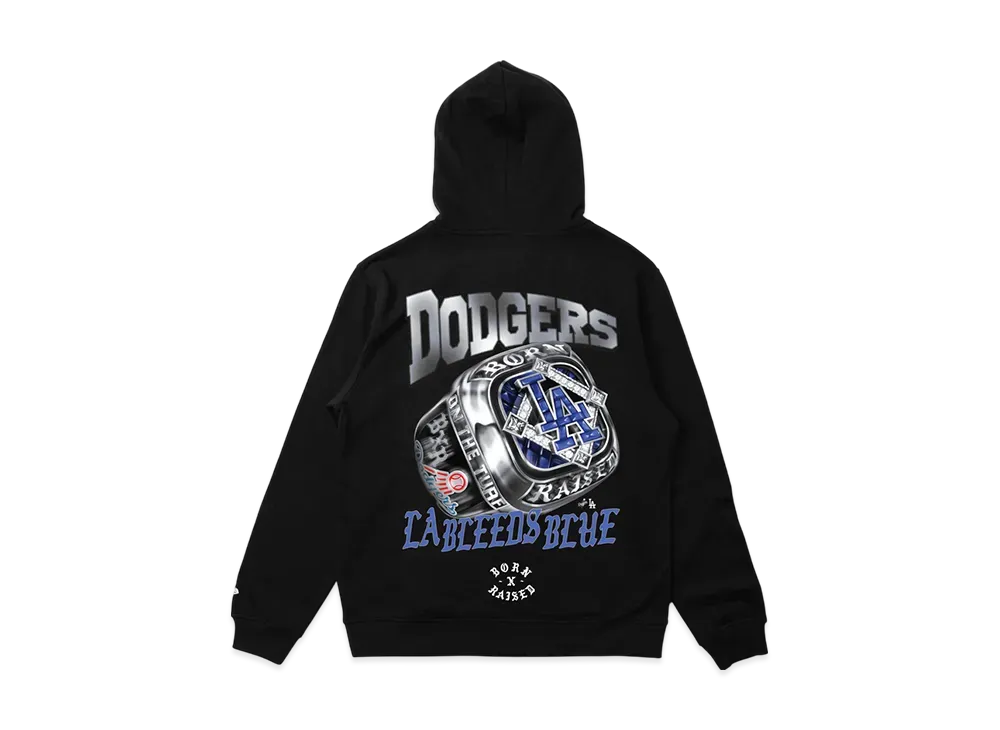 BORN X RAISED x NEW ERA x Dodgers Ring Hoodie "Black"