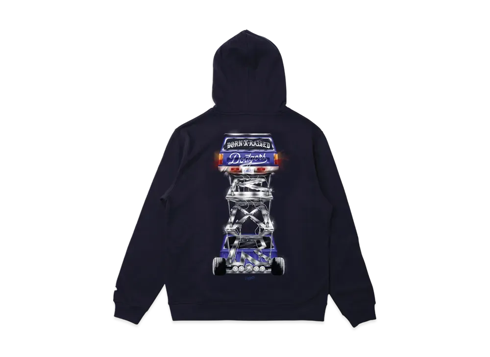 BORN X RAISED x NEW ERA x Dodgers Troka Hoodie "Navy"
