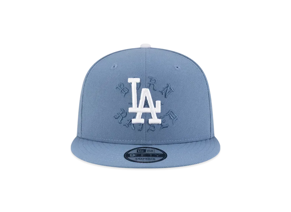 BORN X RAISED x NEW ERA x Dodgers 2024 World Series Snapback "Slate Blue"