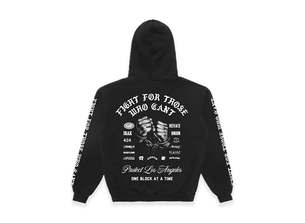 BORN X RAISED Protect LA Hoodie "Black"