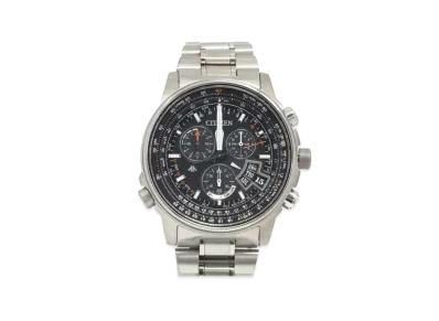 CITIZEN Promaster Sky World Time Chronograph Solar Radio Watch "Black" BY0080-57E