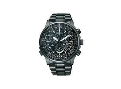 CITIZEN Promaster Sky World Time Chronograph Solar Radio Watch "Black" BY0084-56E