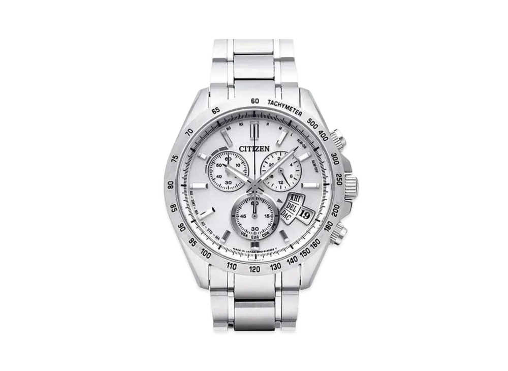 CITIZEN Eco-Drive World Time Chronograph Radio Solar "Silver" BY0130-51A