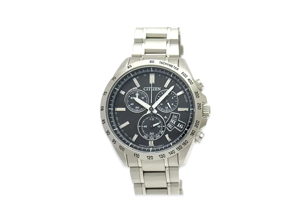 CITIZEN Eco-Drive World Time Chronograph Radio Solar "Blue Gray" BY0130-51E