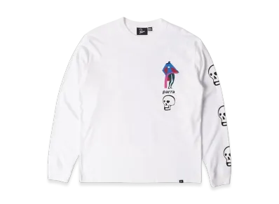 by Parra Lowering The Bar L/S Tee "White"