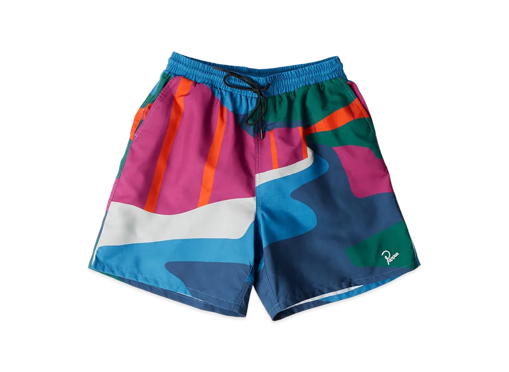by Parra The Festival Fence Swim Shorts "Blue"