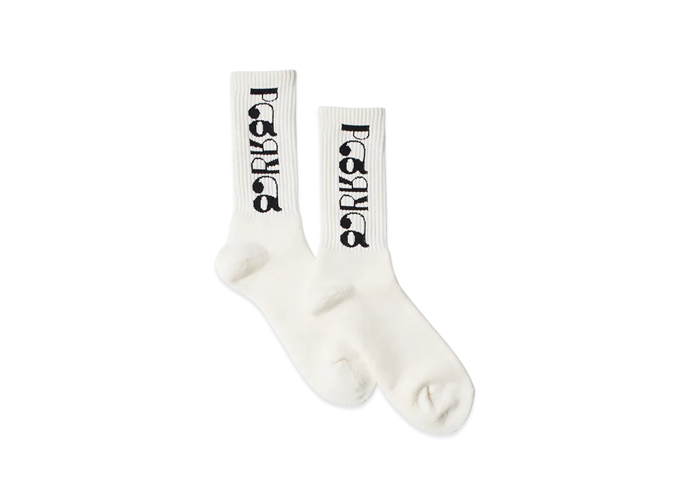 by Parra Tokyo Logo Crew Socks "White"
