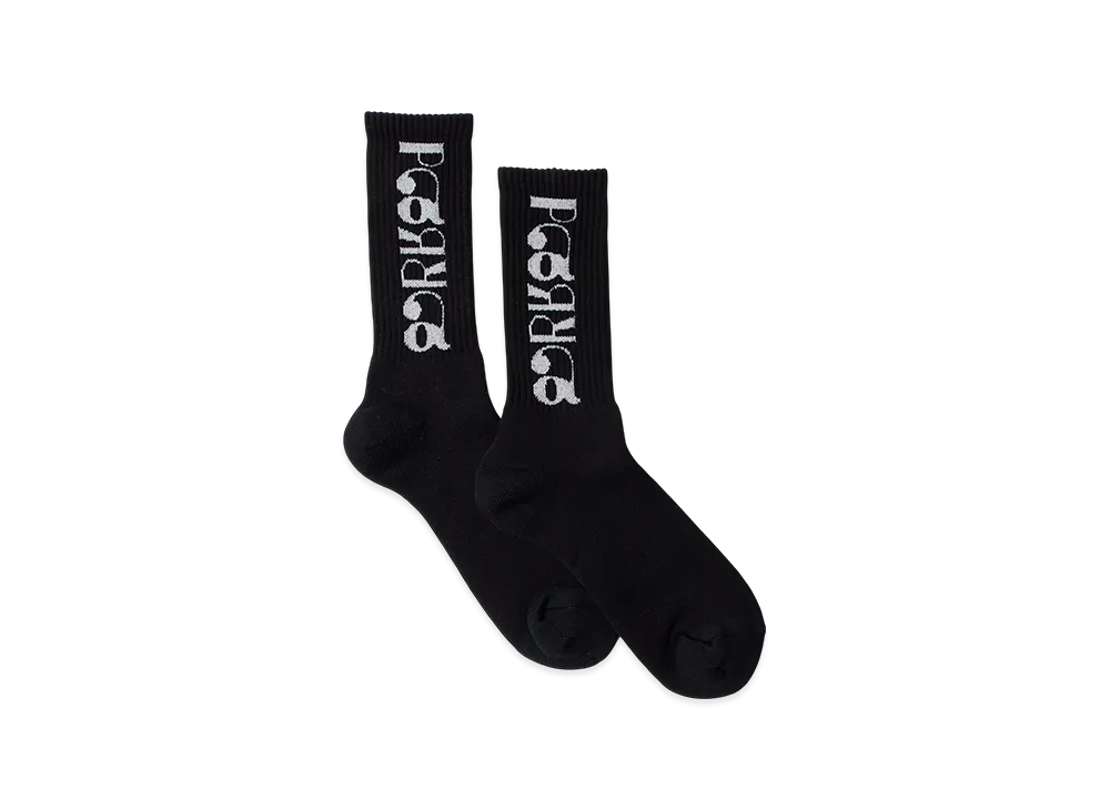 by Parra Tokyo Logo Crew Socks "Black"