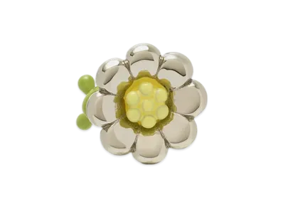 LOEWE Caterpillar Dice "Palladium/Meadow Green"