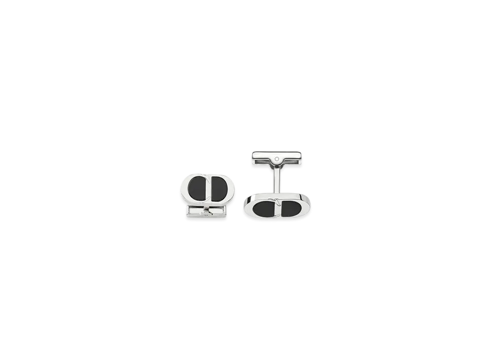 Dior CD Icon Cufflinks Resin "Silver"