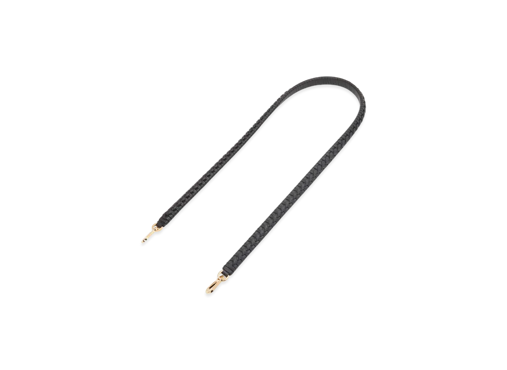 LOEWE Woven Spiral Strap "Black"
