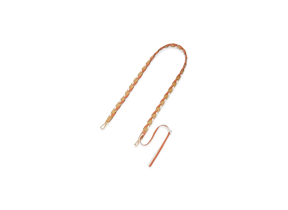 LOEWE Braided Strap "Soft White/Maple Orange"