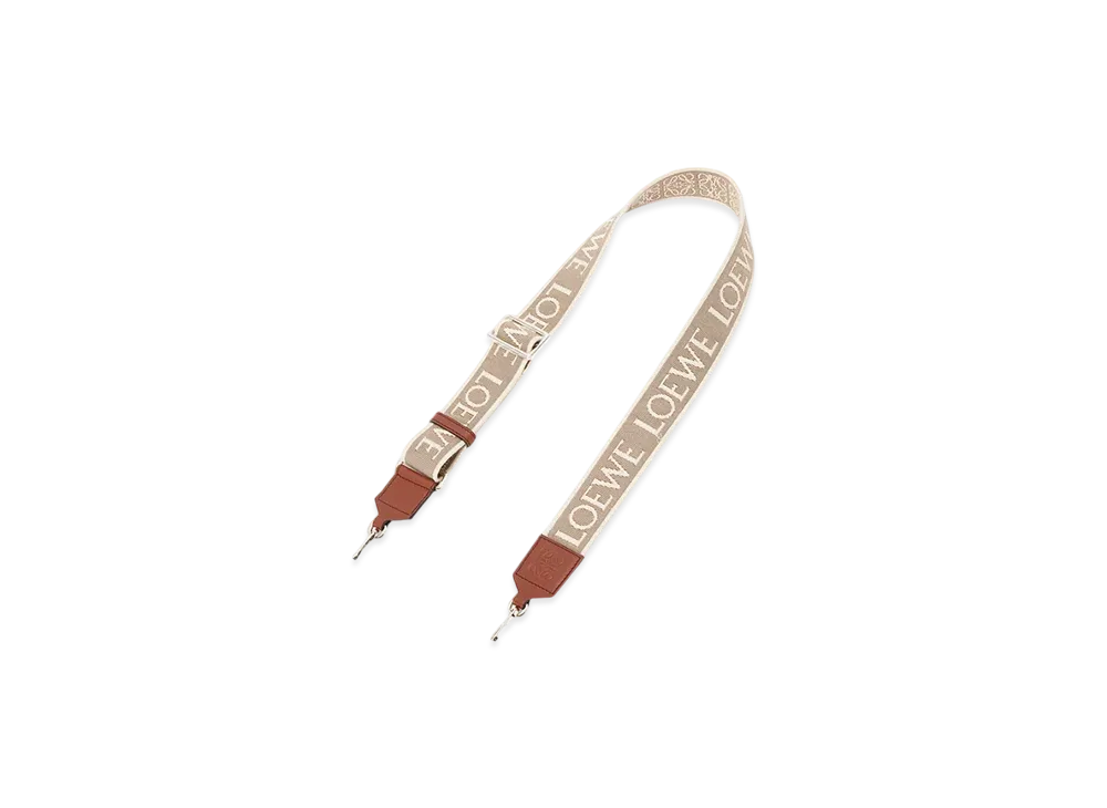 LOEWE Anagram Strap "Natural/Tan/Palladium"