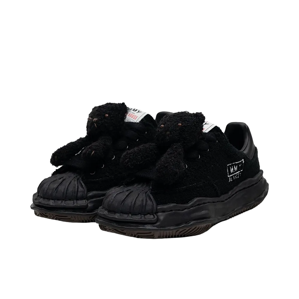 Pink House × Maison MIHARA YASUHIRO BLAKEY OG Sole Chenille Embroidey Low-top Sneaker "Black/Black"