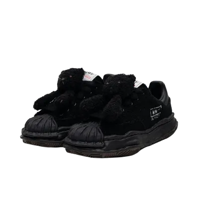 Pink House × Maison MIHARA YASUHIRO BLAKEY OG Sole Chenille Embroidey Low-top Sneaker "Black/Black"