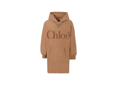 Chloe Kids Dress With Logo "Brown"