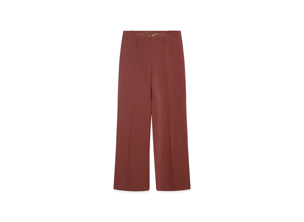 Chloe Kids Trousers With Logo "Dark Red"