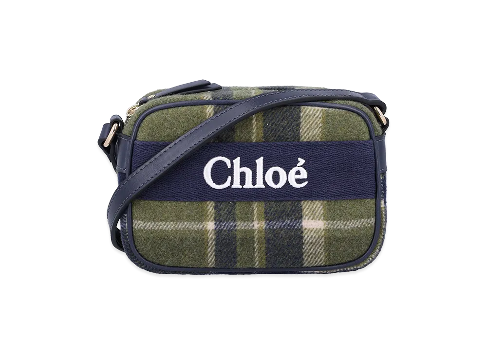 Chloe Women's Checked Shoulder Bag "Green"