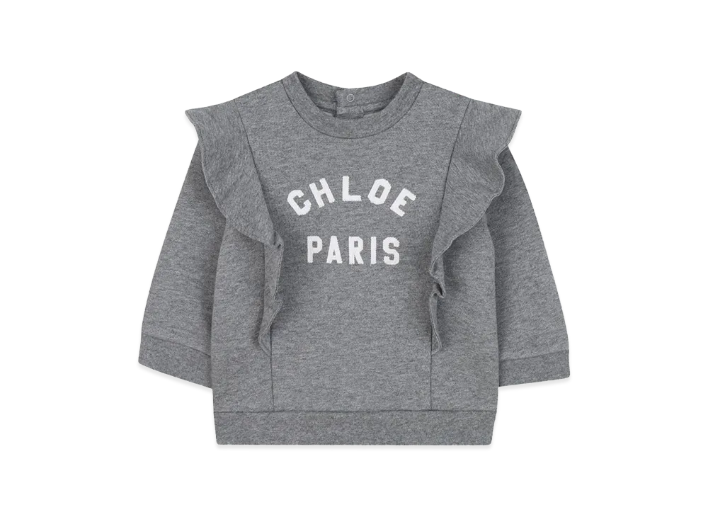 Chloe Kids Sweatshirt With Logo "Gray"