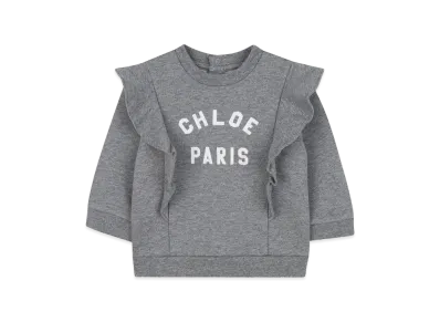 Chloe Kids Sweatshirt With Logo "Gray"